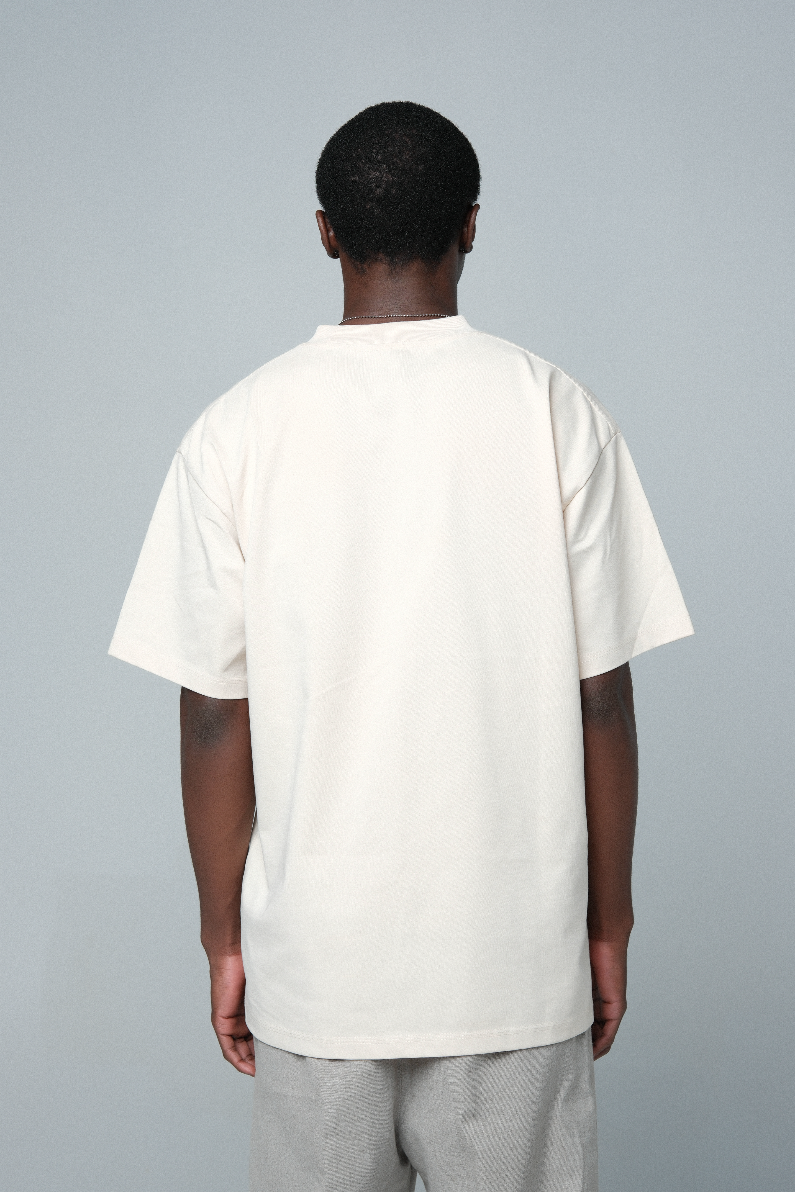 OTD Premium Embroidered Tee Beige